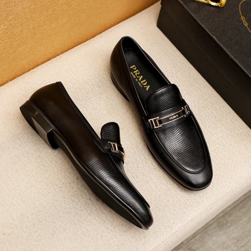 Cheap Prada Leather Shoes For Men #1107603 Replica Wholesale [$92.00 USD] [ITEM#1107603] on Replica Prada Leather Shoes