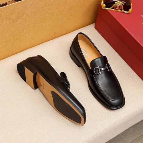Cheap Salvatore Ferragamo Leather Shoes For Men #1107639 Replica Wholesale [$100.00 USD] [ITEM#1107639] on Replica Salvatore Ferragamo Leather Shoes