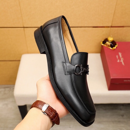 Cheap Salvatore Ferragamo Leather Shoes For Men #1107639 Replica Wholesale [$100.00 USD] [ITEM#1107639] on Replica Salvatore Ferragamo Leather Shoes
