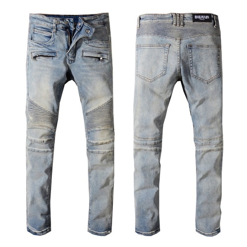 Cheap Balmain Jeans For Men #1108000 Replica Wholesale [$68.00 USD] [ITEM#1108000] on Replica Balmain Jeans