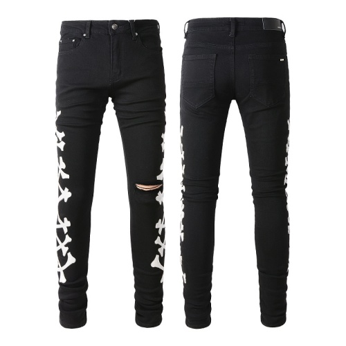 Cheap Amiri Jeans For Men #1108023 Replica Wholesale [$64.00 USD] [ITEM#1108023] on Replica Amiri Jeans