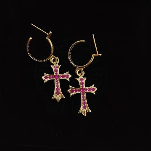Cheap Chrome Hearts Earrings For Women #1108213 Replica Wholesale [$38.00 USD] [ITEM#1108213] on Replica Chrome Hearts Earrings