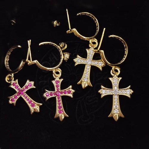 Cheap Chrome Hearts Earrings For Women #1108213 Replica Wholesale [$38.00 USD] [ITEM#1108213] on Replica Chrome Hearts Earrings
