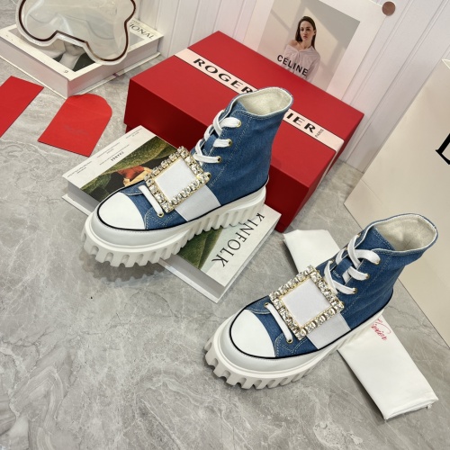 Cheap Roger Vivier High Tops Shoes For Women #1108683 Replica Wholesale [$118.00 USD] [ITEM#1108683] on Replica Roger Vivier High Tops Shoes