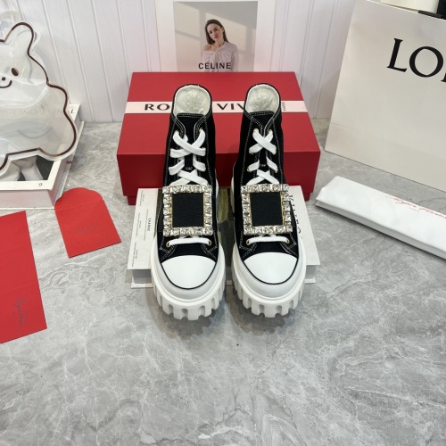 Cheap Roger Vivier High Tops Shoes For Women #1108684 Replica Wholesale [$118.00 USD] [ITEM#1108684] on Replica Roger Vivier High Tops Shoes