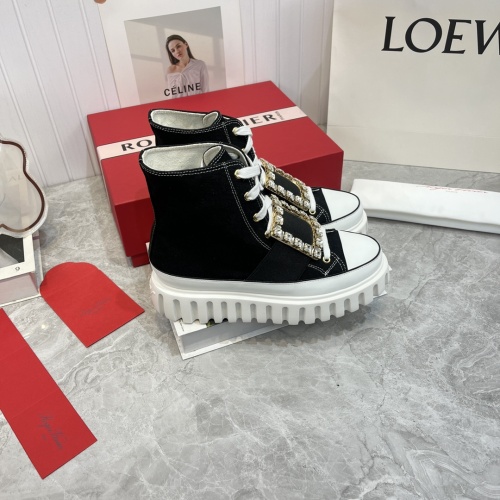 Cheap Roger Vivier High Tops Shoes For Women #1108684 Replica Wholesale [$118.00 USD] [ITEM#1108684] on Replica Roger Vivier High Tops Shoes