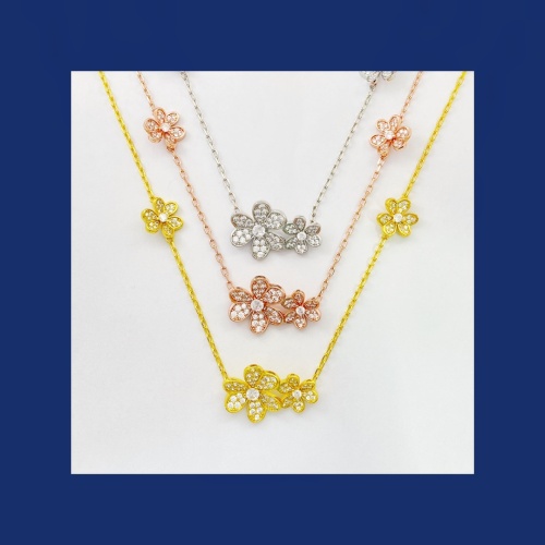 Cheap Van Cleef &amp; Arpels Necklaces For Women #1108879 Replica Wholesale [$34.00 USD] [ITEM#1108879] on Replica Van Cleef &amp; Arpels Necklaces