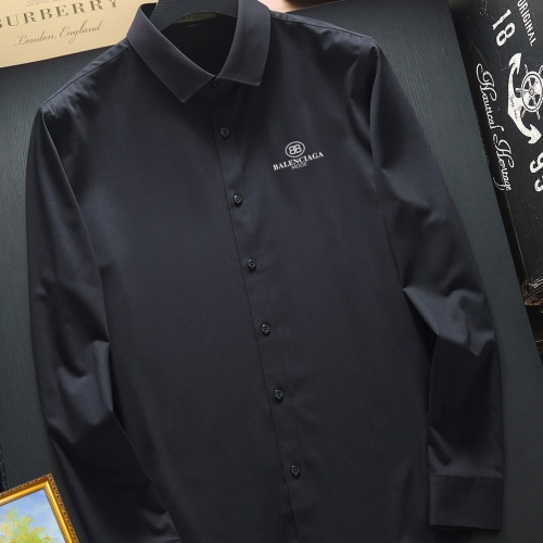 Cheap Balenciaga Shirts Long Sleeved For Men #1109368 Replica Wholesale [$40.00 USD] [ITEM#1109368] on Replica Balenciaga Shirts
