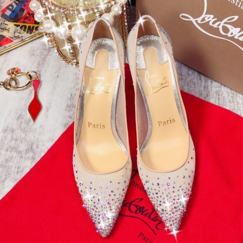 Cheap Christian Louboutin High-heeled shoes For Women #1109726 Replica Wholesale [$112.00 USD] [ITEM#1109726] on Replica Christian Louboutin High-heeled shoes