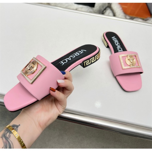 Cheap Versace Slippers For Women #1109765 Replica Wholesale [$82.00 USD] [ITEM#1109765] on Replica Versace Slippers