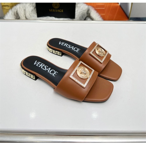 Cheap Versace Slippers For Women #1109767 Replica Wholesale [$82.00 USD] [ITEM#1109767] on Replica Versace Slippers