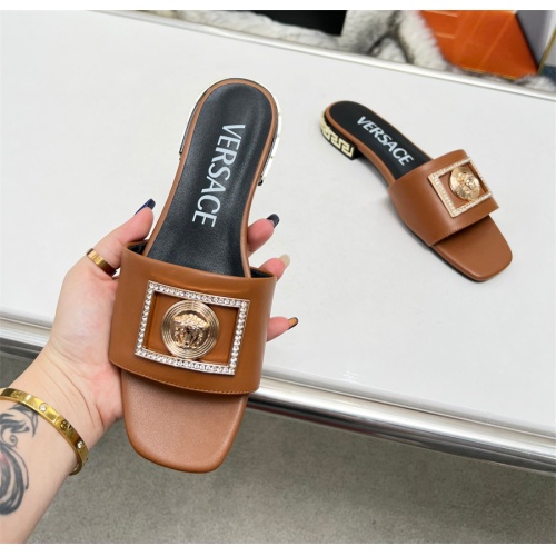 Cheap Versace Slippers For Women #1109767 Replica Wholesale [$82.00 USD] [ITEM#1109767] on Replica Versace Slippers