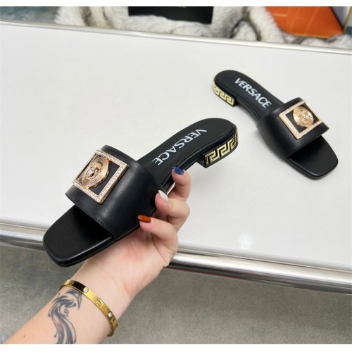 Cheap Versace Slippers For Women #1109770 Replica Wholesale [$82.00 USD] [ITEM#1109770] on Replica Versace Slippers