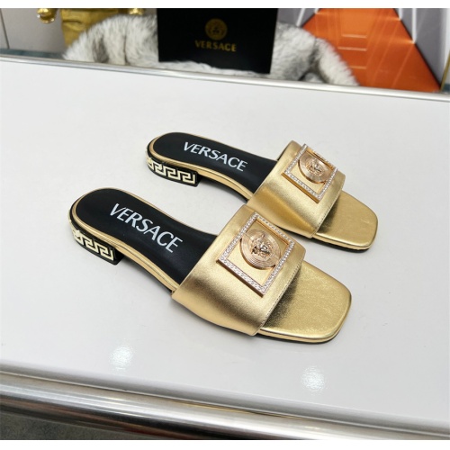 Cheap Versace Slippers For Women #1109772 Replica Wholesale [$82.00 USD] [ITEM#1109772] on Replica Versace Slippers