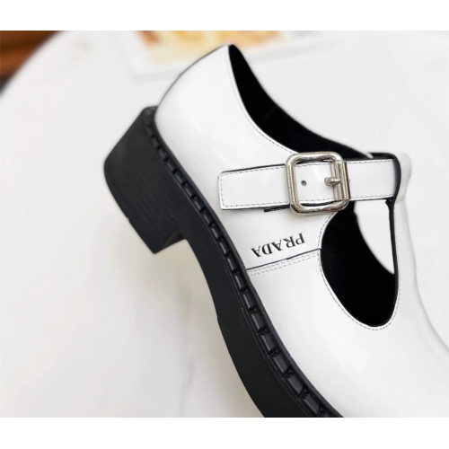 Cheap Prada Leather Shoes For Women #1110038 Replica Wholesale [$92.00 USD] [ITEM#1110038] on Replica Prada Leather Shoes