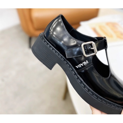 Cheap Prada Leather Shoes For Women #1110039 Replica Wholesale [$92.00 USD] [ITEM#1110039] on Replica Prada Leather Shoes