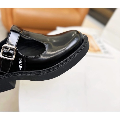 Cheap Prada Leather Shoes For Women #1110039 Replica Wholesale [$92.00 USD] [ITEM#1110039] on Replica Prada Leather Shoes