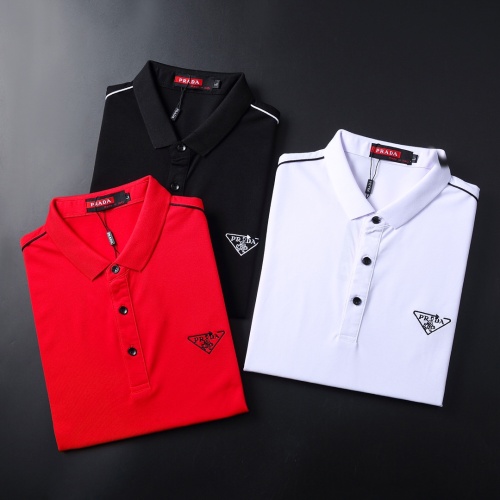Cheap Prada T-Shirts Short Sleeved For Men #1111474 Replica Wholesale [$41.00 USD] [ITEM#1111474] on Replica Prada T-Shirts