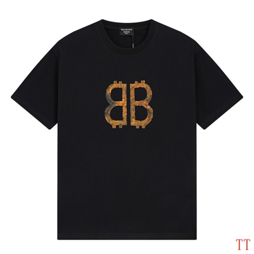 Cheap Balenciaga T-Shirts Short Sleeved For Men #1111955 Replica Wholesale [$27.00 USD] [ITEM#1111955] on Replica Balenciaga T-Shirts