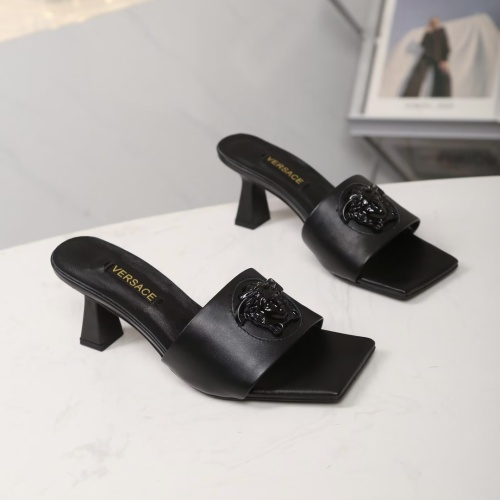 Cheap Versace Slippers For Women #1111972 Replica Wholesale [$82.00 USD] [ITEM#1111972] on Replica Versace Slippers