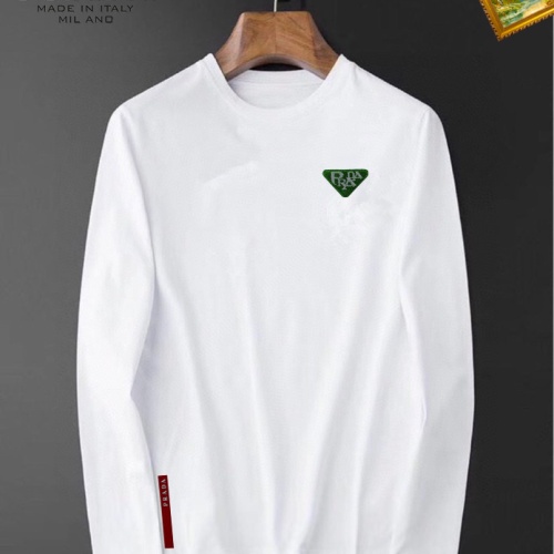 Cheap Prada T-Shirts Long Sleeved For Men #1112597 Replica Wholesale [$34.00 USD] [ITEM#1112597] on Replica Prada T-Shirts
