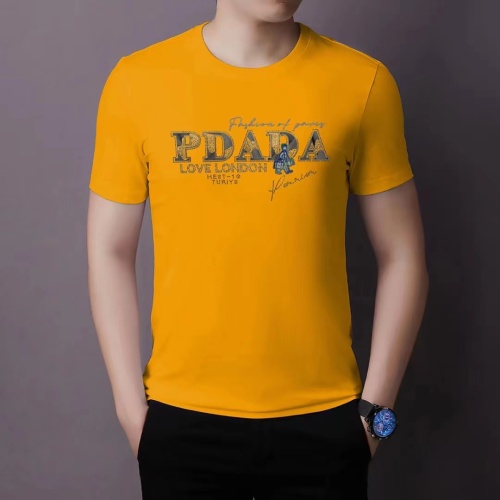Cheap Prada T-Shirts Short Sleeved For Men #1112781 Replica Wholesale [$64.00 USD] [ITEM#1112781] on Replica Prada T-Shirts