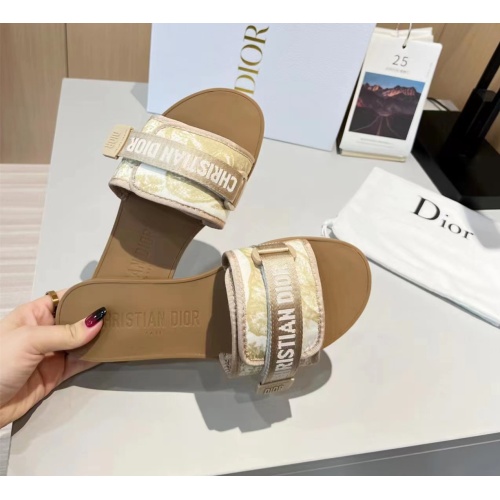 Cheap Christian Dior Slippers For Women #1112921 Replica Wholesale [$64.00 USD] [ITEM#1112921] on Replica Christian Dior Slippers