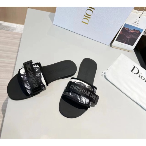 Cheap Christian Dior Slippers For Women #1112923 Replica Wholesale [$64.00 USD] [ITEM#1112923] on Replica Christian Dior Slippers