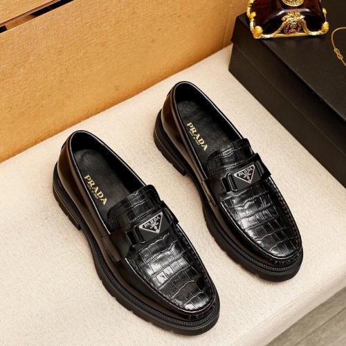 Cheap Prada Leather Shoes For Men #1113347 Replica Wholesale [$100.00 USD] [ITEM#1113347] on Replica Prada Leather Shoes