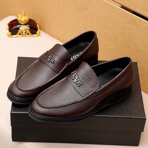 Cheap Prada Leather Shoes For Men #1113350 Replica Wholesale [$102.00 USD] [ITEM#1113350] on Replica Prada Leather Shoes