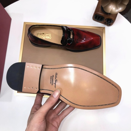 Cheap Salvatore Ferragamo Leather Shoes For Men #1113931 Replica Wholesale [$112.00 USD] [ITEM#1113931] on Replica Salvatore Ferragamo Leather Shoes