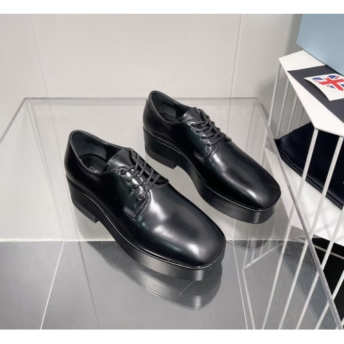 Cheap Prada Leather Shoes For Women #1114138 Replica Wholesale [$108.00 USD] [ITEM#1114138] on Replica Prada Leather Shoes