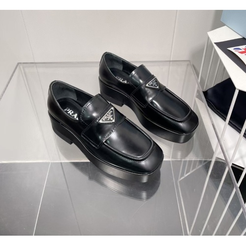 Cheap Prada Leather Shoes For Women #1114139 Replica Wholesale [$108.00 USD] [ITEM#1114139] on Replica Prada Leather Shoes