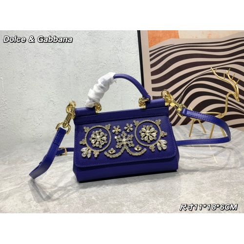 Cheap Dolce &amp; Gabbana D&amp;G AAA Quality Messenger Bags For Women #1114648 Replica Wholesale [$125.00 USD] [ITEM#1114648] on Replica Dolce &amp; Gabbana D&amp;G AAA Quality Messenger Bags