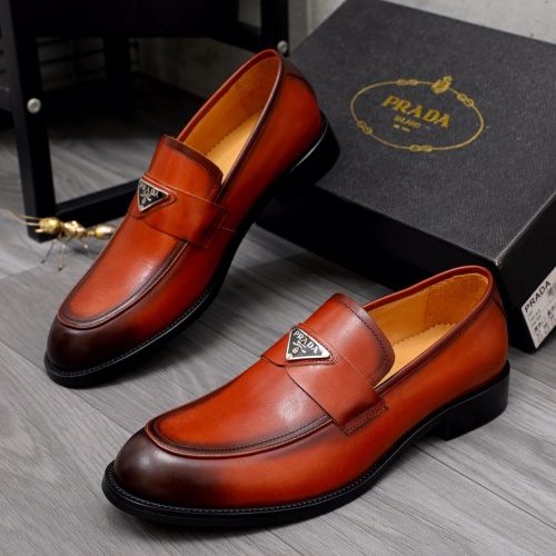 Cheap Prada Leather Shoes For Men #1116899 Replica Wholesale [$92.00 USD] [ITEM#1116899] on Replica Prada Leather Shoes