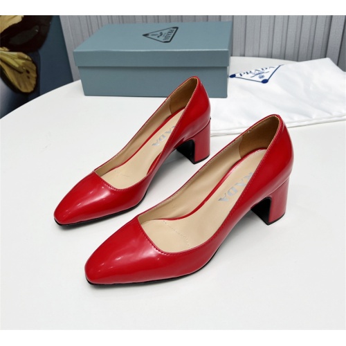 Cheap Prada High-heeled Shoes For Women #1116929 Replica Wholesale [$115.00 USD] [ITEM#1116929] on Replica Prada High-heeled Shoes
