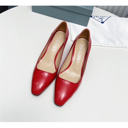 Cheap Prada High-heeled Shoes For Women #1116929 Replica Wholesale [$115.00 USD] [ITEM#1116929] on Replica Prada High-heeled Shoes