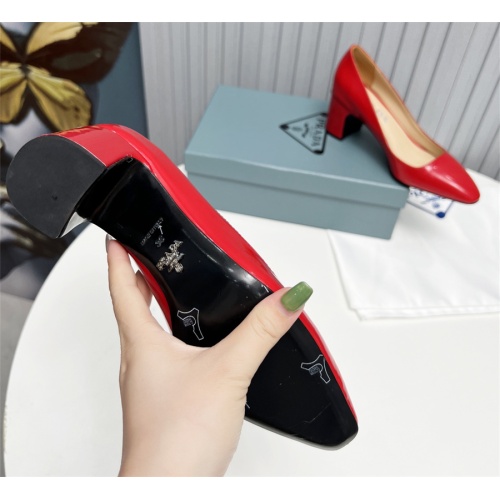 Cheap Prada High-heeled Shoes For Women #1116929 Replica Wholesale [$115.00 USD] [ITEM#1116929] on Replica Prada High-heeled Shoes
