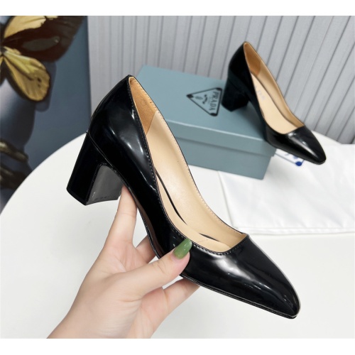 Cheap Prada High-heeled Shoes For Women #1116931 Replica Wholesale [$115.00 USD] [ITEM#1116931] on Replica Prada High-heeled Shoes