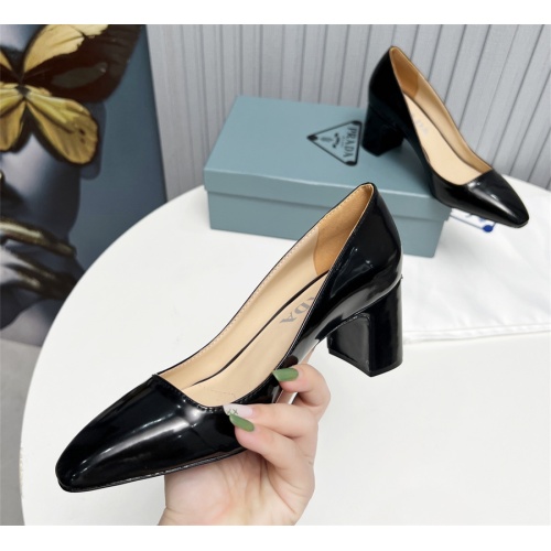 Cheap Prada High-heeled Shoes For Women #1116931 Replica Wholesale [$115.00 USD] [ITEM#1116931] on Replica Prada High-heeled Shoes