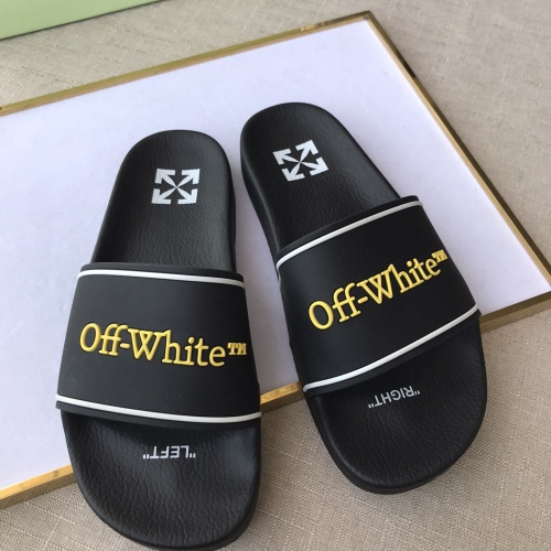 Cheap Off-White Slippers For Men #1117126 Replica Wholesale [$42.00 USD] [ITEM#1117126] on Replica Off-White Slippers