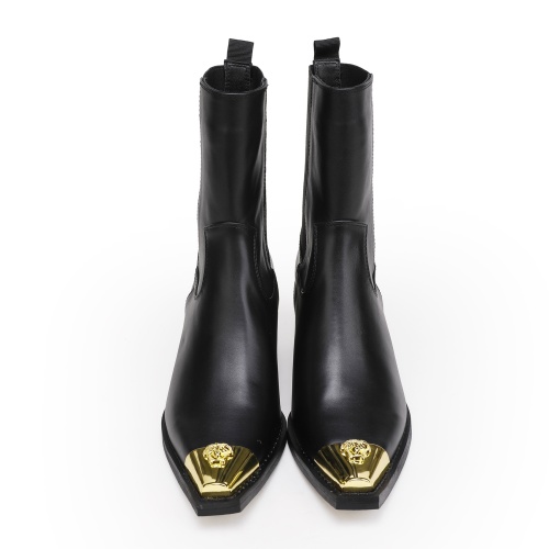 Cheap Versace Boots For Women #1117348 Replica Wholesale [$125.00 USD] [ITEM#1117348] on Replica Versace Boots