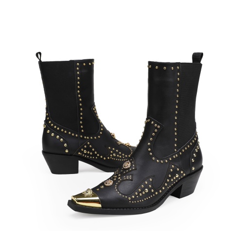 Cheap Versace Boots For Women #1117349 Replica Wholesale [$125.00 USD] [ITEM#1117349] on Replica Versace Boots