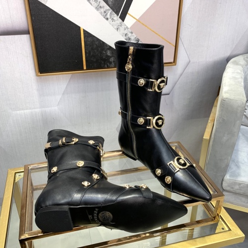 Cheap Versace Boots For Women #1117370 Replica Wholesale [$128.00 USD] [ITEM#1117370] on Replica Versace Boots