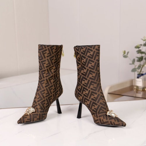 Cheap Versace Boots For Women #1117375 Replica Wholesale [$102.00 USD] [ITEM#1117375] on Replica Versace Boots