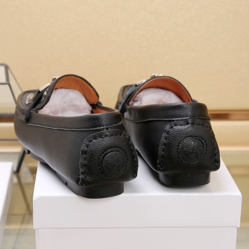Cheap Versace Leather Shoes For Men #1117505 Replica Wholesale [$88.00 USD] [ITEM#1117505] on Replica Versace Leather Shoes
