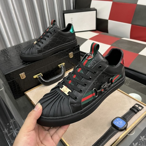 Cheap Gucci Casual Shoes For Men #1117517 Replica Wholesale [$76.00 USD] [ITEM#1117517] on Replica Gucci Casual Shoes