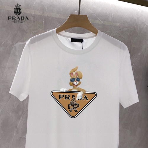 Cheap Prada T-Shirts Short Sleeved For Unisex #1118724 Replica Wholesale [$25.00 USD] [ITEM#1118724] on Replica Prada T-Shirts