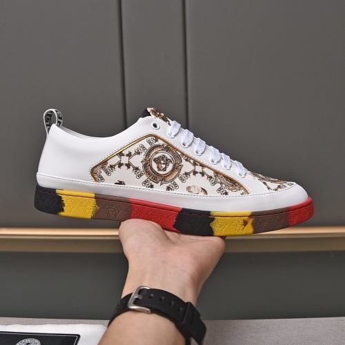 Cheap Versace Casual Shoes For Men #1119676 Replica Wholesale [$76.00 USD] [ITEM#1119676] on Replica Versace Casual Shoes
