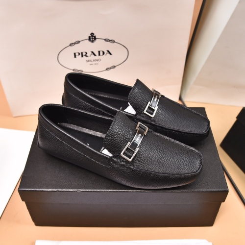 Cheap Prada Leather Shoes For Men #1119812 Replica Wholesale [$80.00 USD] [ITEM#1119812] on Replica Prada Leather Shoes